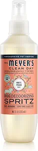 MRS. MEYER'S Clean Day Dog Deodorizing Spray, White Peach Scent, 8oz
