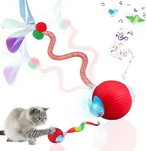 Interactive Cat Toy Ball, Smart Moving Pet Toy for Cats & Dogs