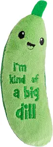 Catstages Crunchy?Pickle Kicker?Chew Cat?Toy, Catnip & Dental Mesh, 6.5"