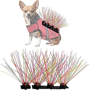 Coyotevest Coyotewhiskers Protective Nylon Dog Harness Bristles, Rainbow